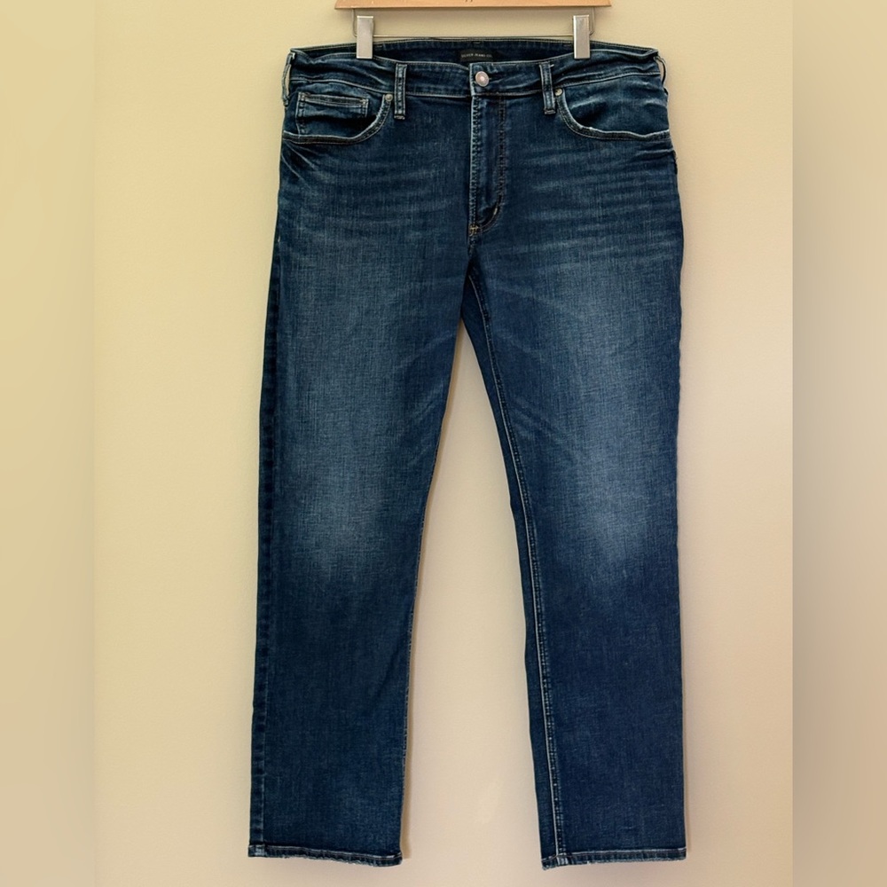 Silver Jeans Blue Straight Cut Denim: Allan